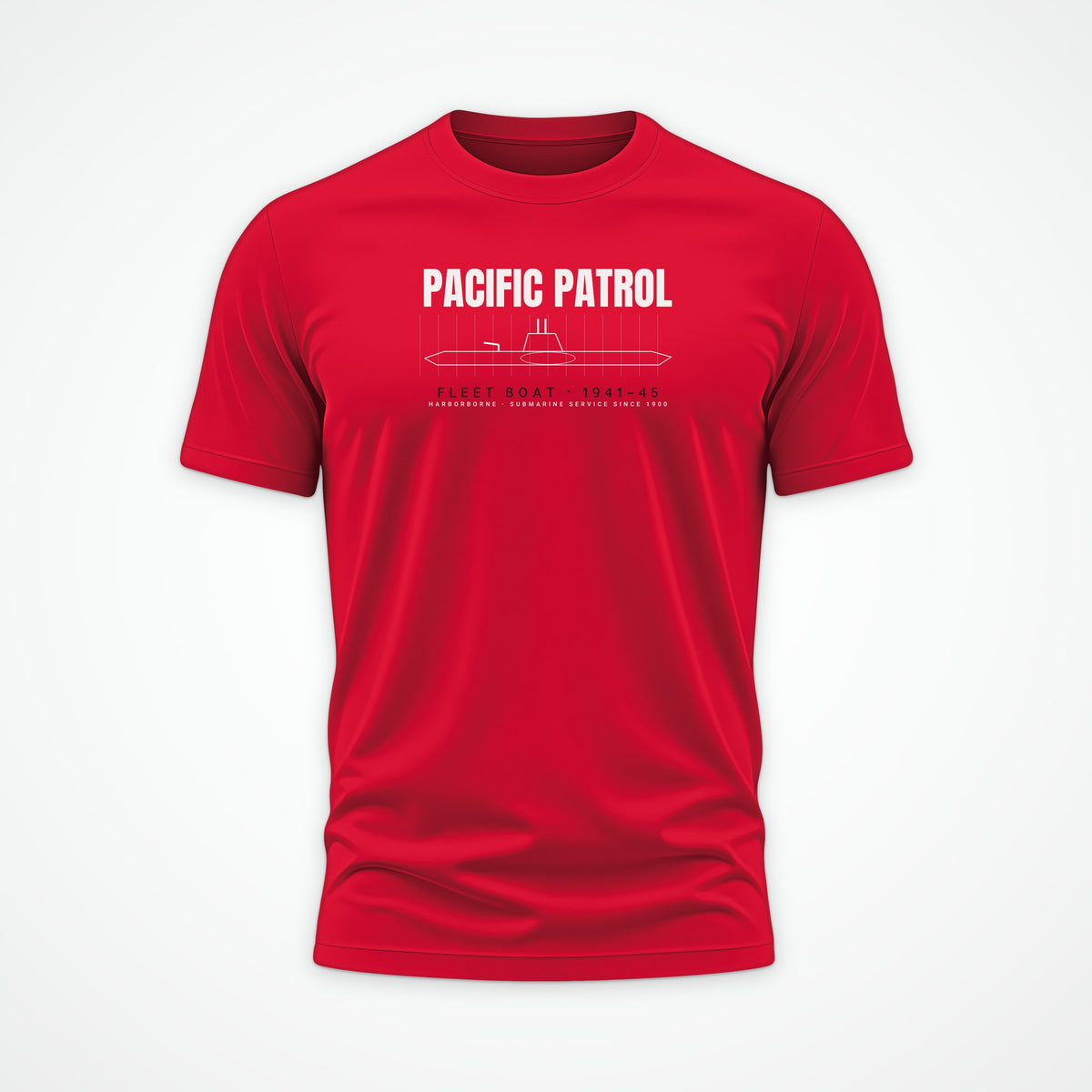 Pacific Patrol 1941–45 Blueprint Tee in Red