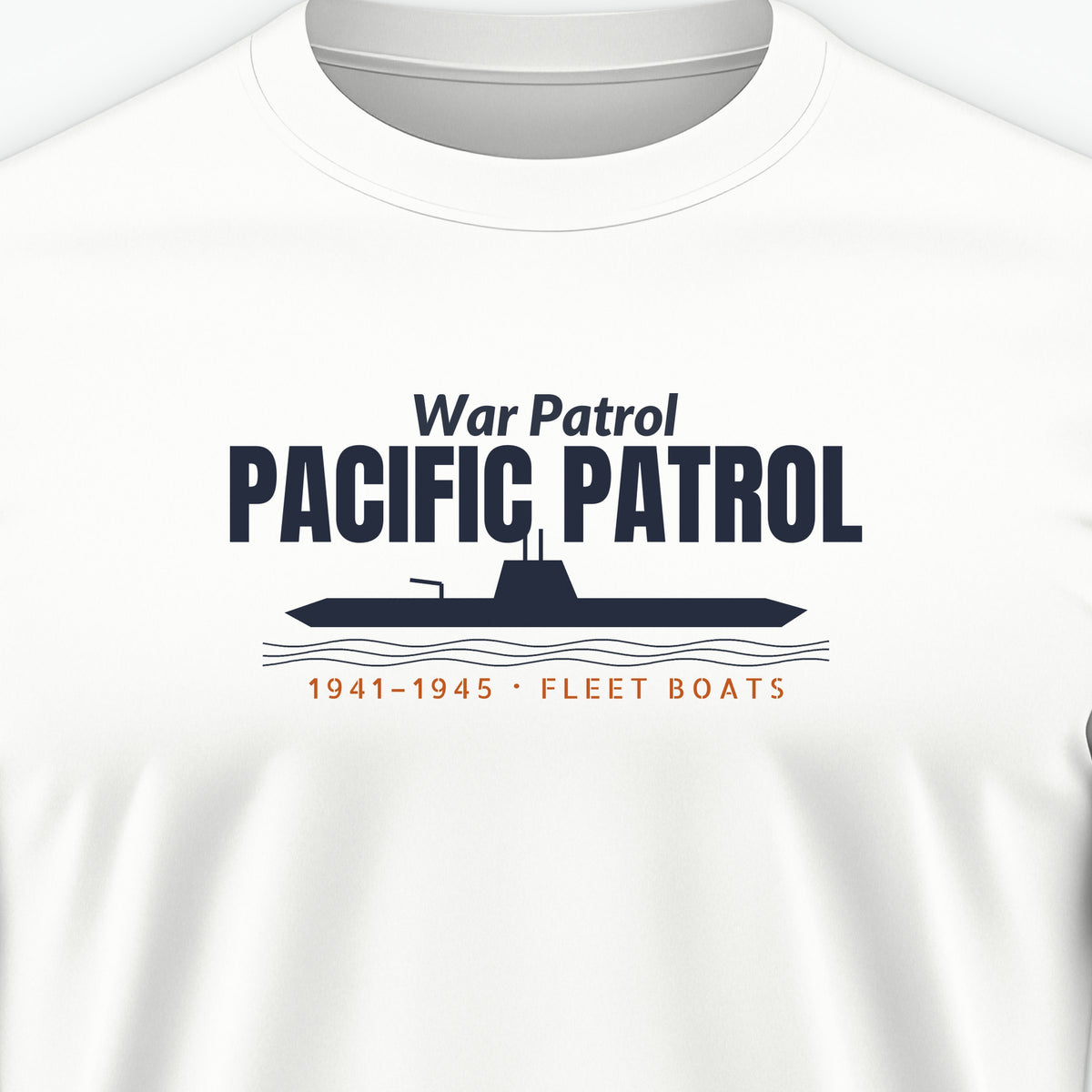 Pacific Patrol 1941–45 Profile Tee, front print detail