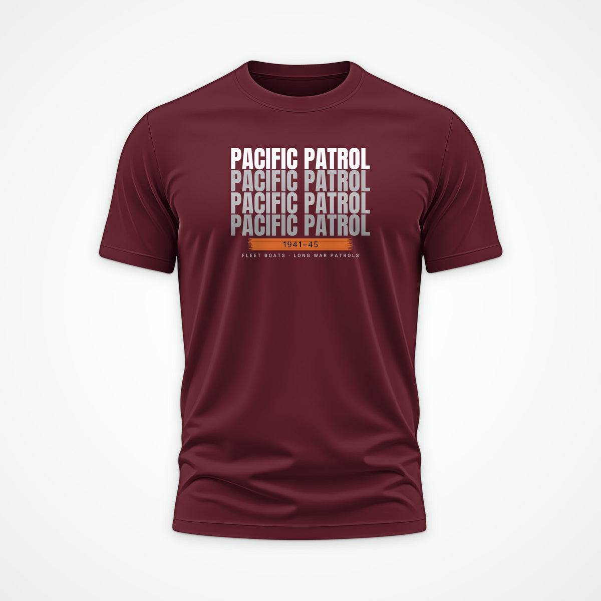 Pacific Patrol 1941–45 Echo Tee in Burgundy
