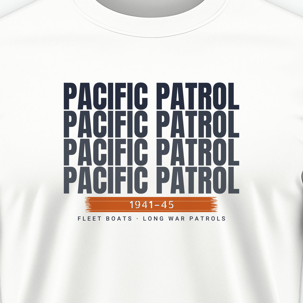 Pacific Patrol 1941–45 Echo Tee, front print detail