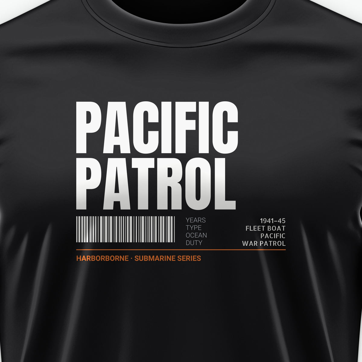 Pacific Patrol 1941–45 Tag Tee, front print detail