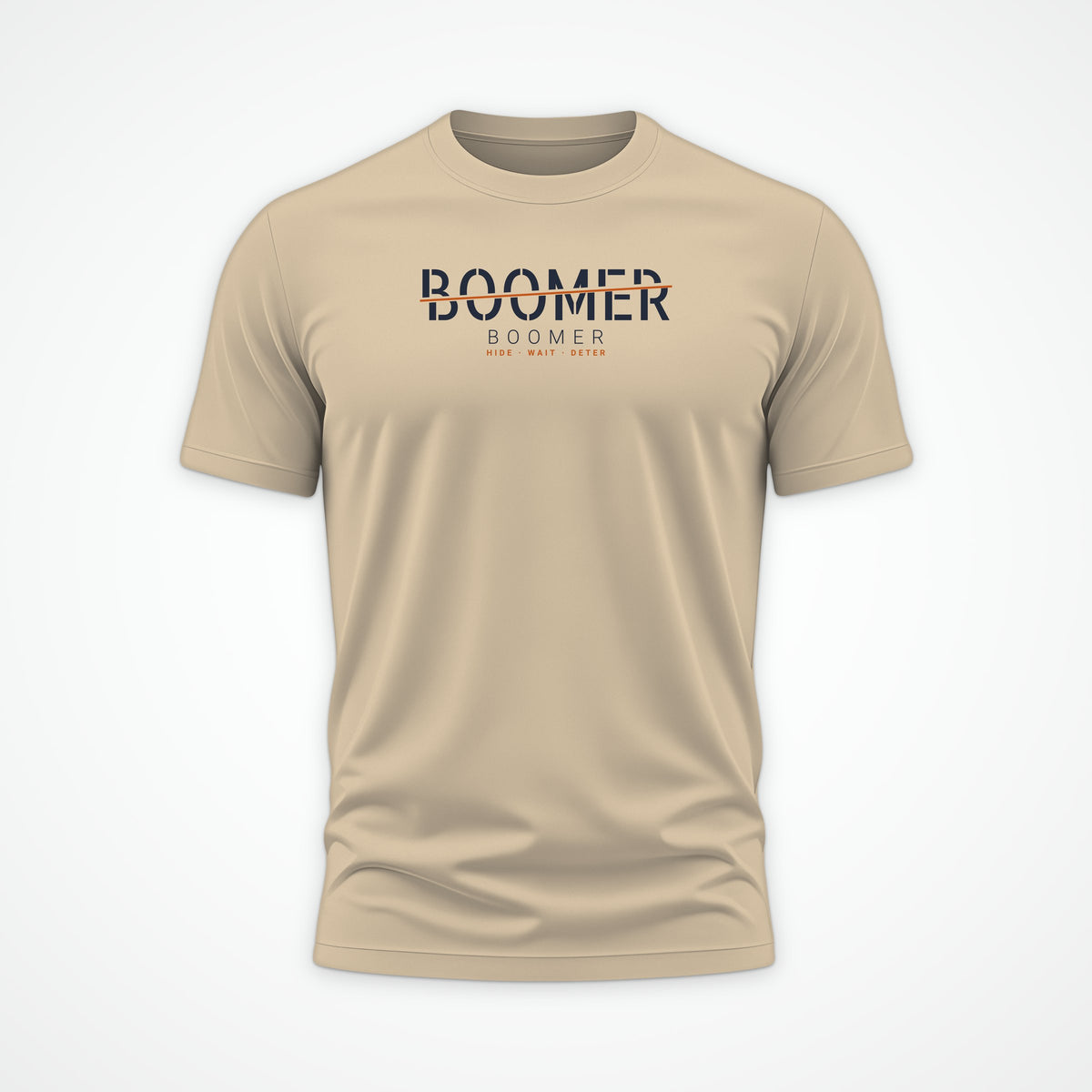 Fast Attack & Boomer Boomer Tee in Desert Dust