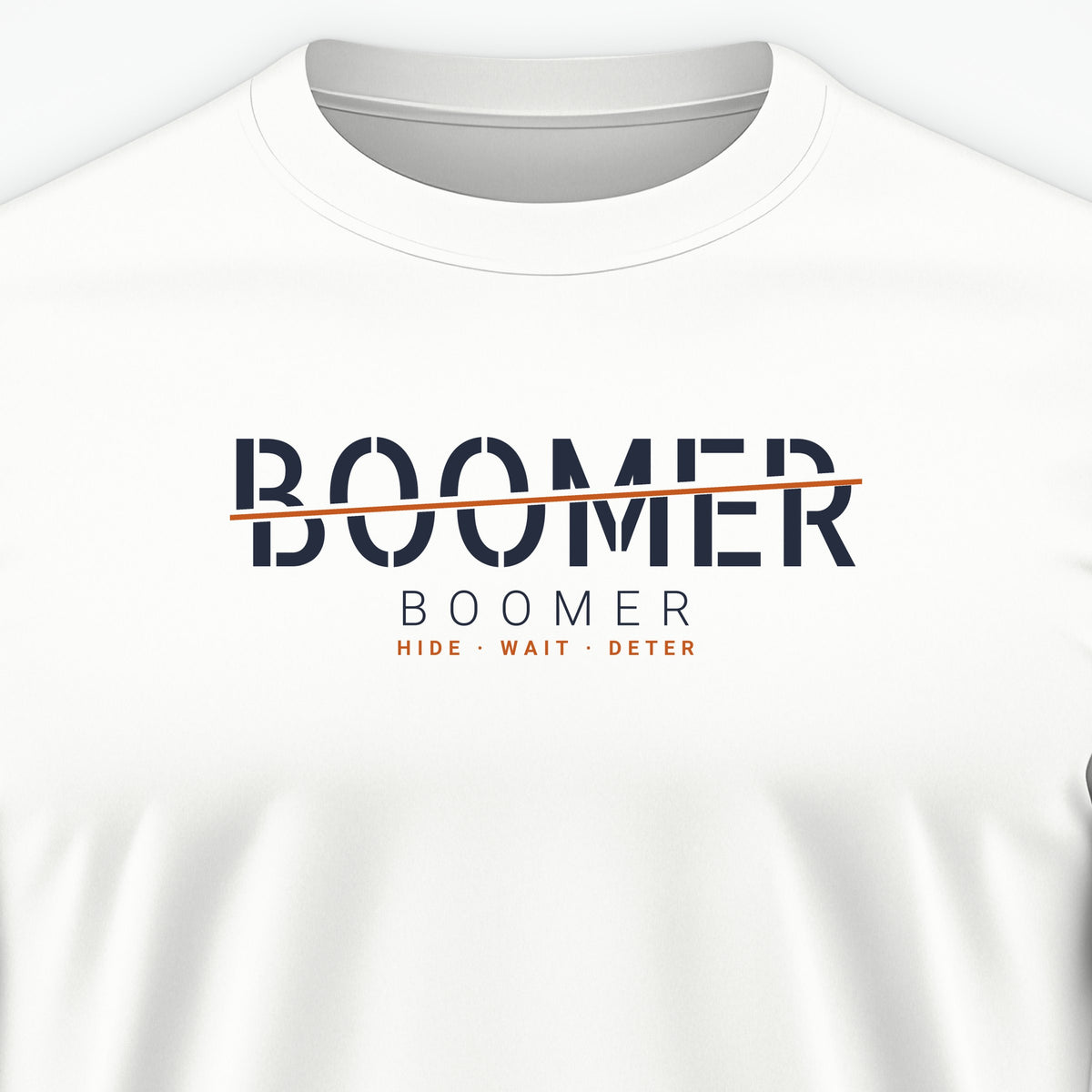 Fast Attack & Boomer Boomer Tee, front print detail