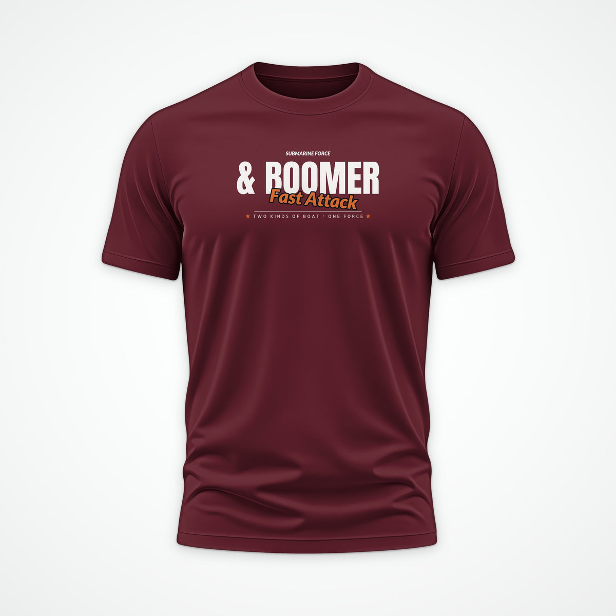 Fast Attack & Boomer Club Tee in Burgundy
