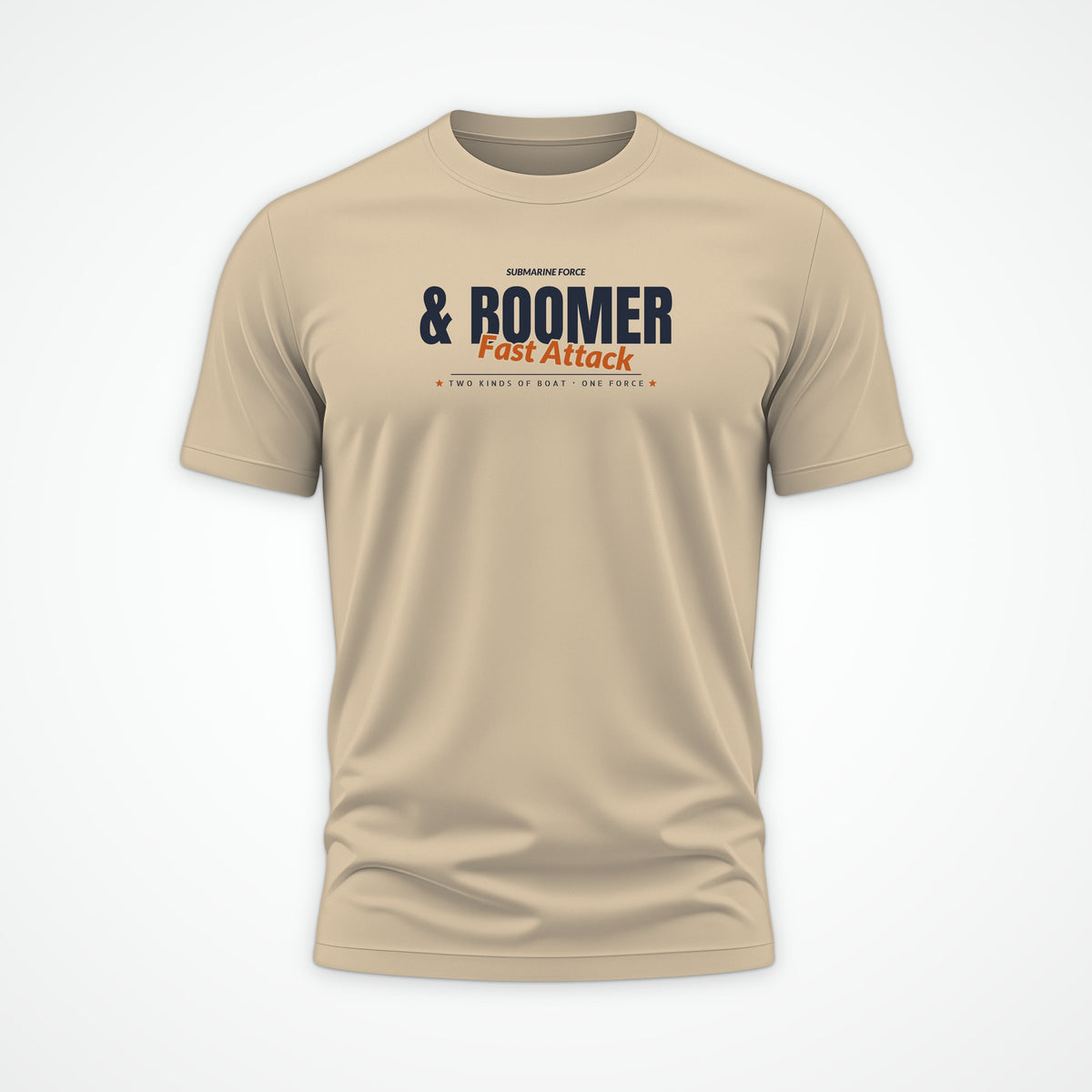 Fast Attack & Boomer Club Tee in Desert Dust