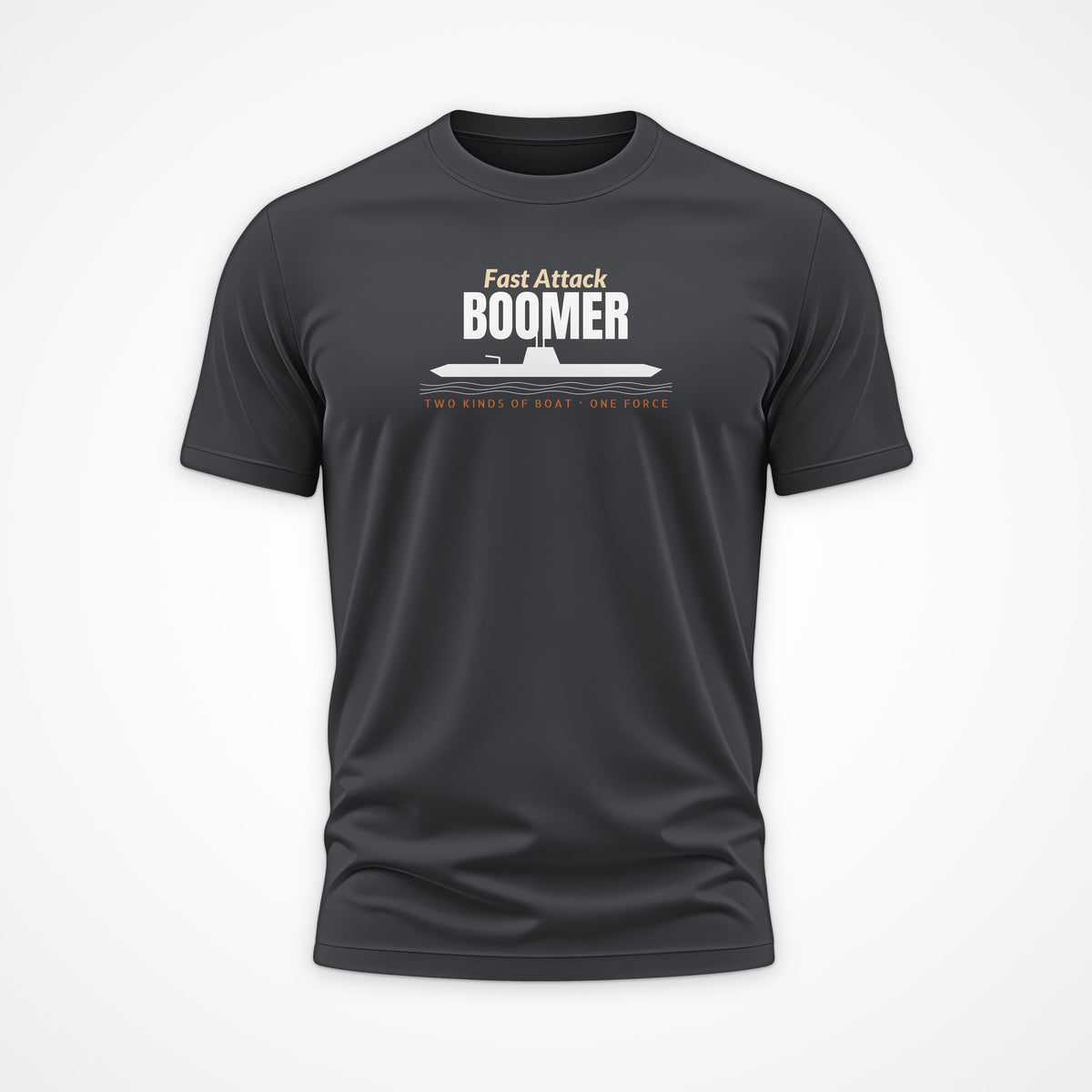 Fast Attack & Boomer Profile Tee in Anthracite