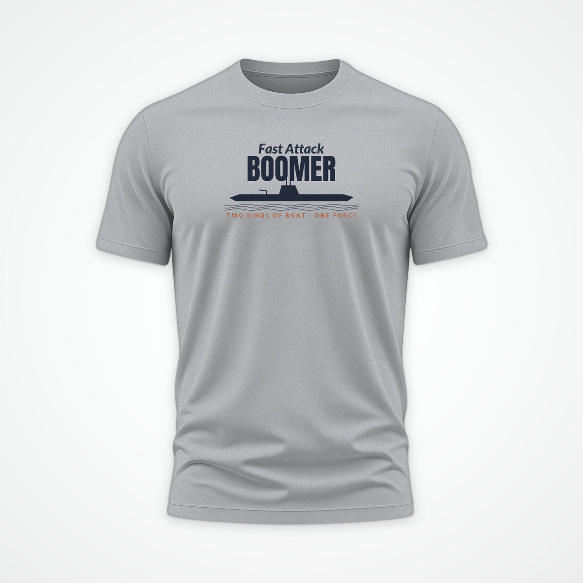 Fast Attack & Boomer Profile Tee in Heather Grey