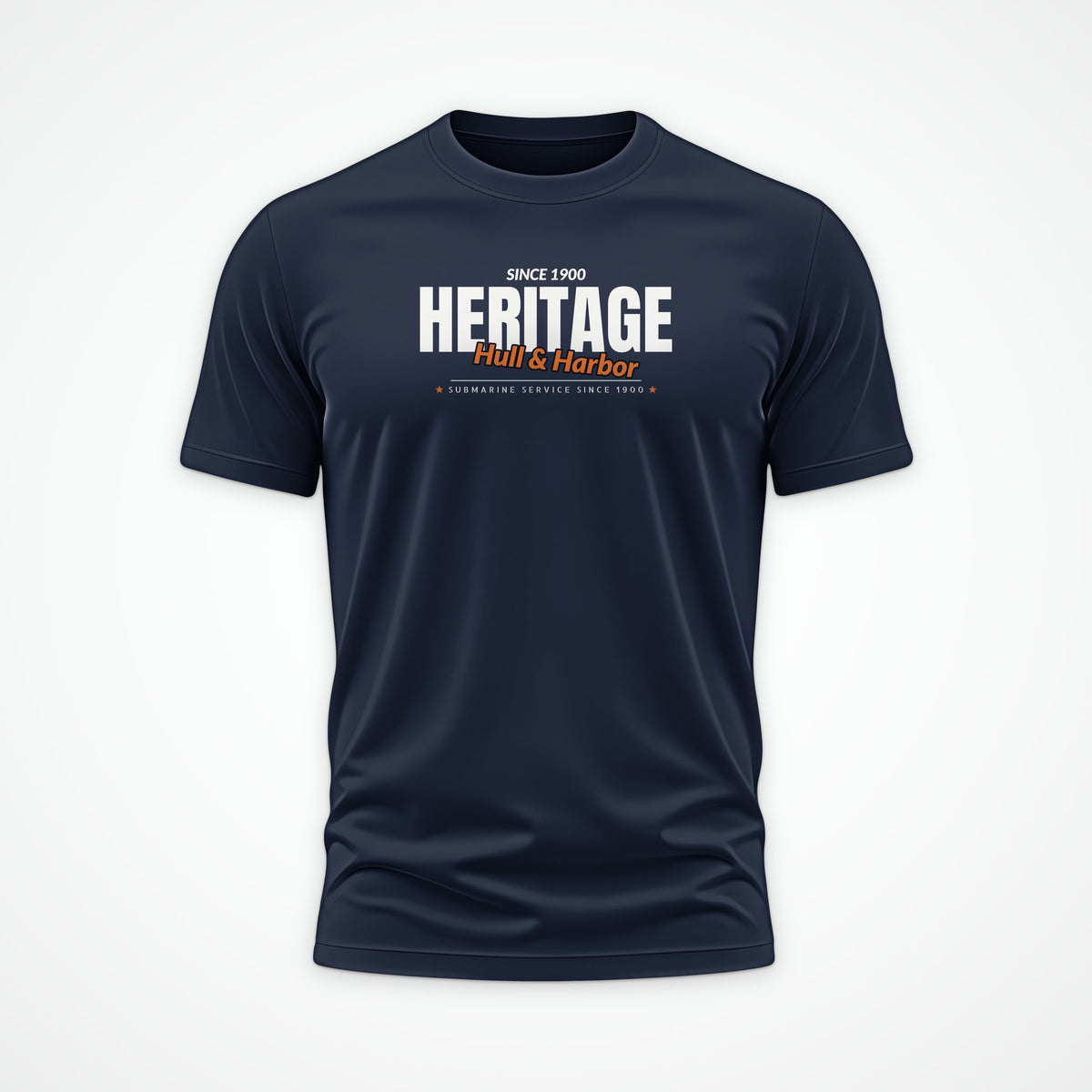 Hull & Harbor Heritage Club Tee in French Navy