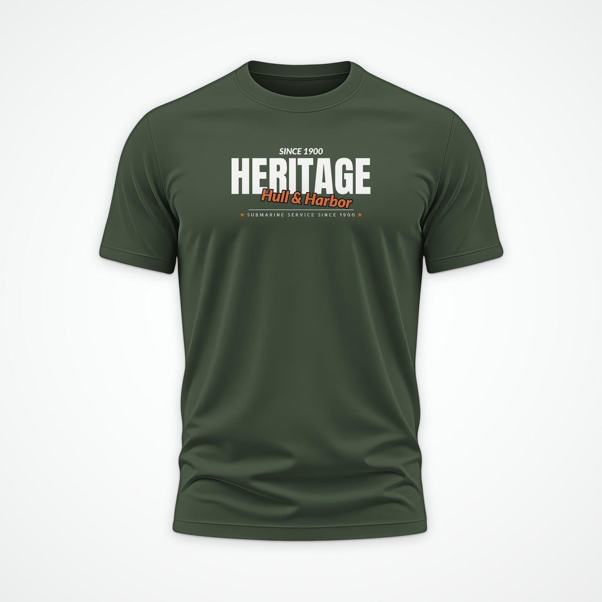 Hull & Harbor Heritage Club Tee in Olive