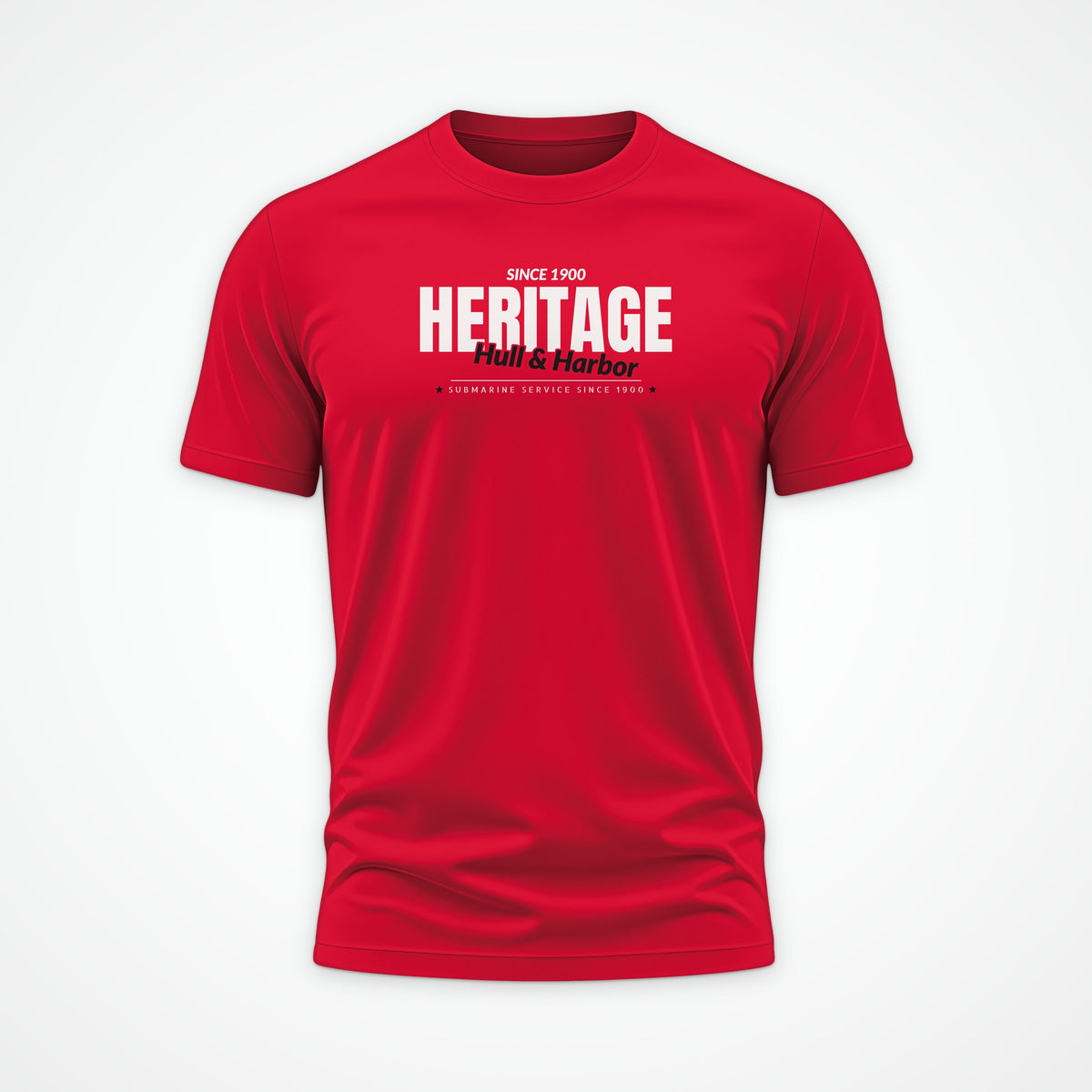 Hull & Harbor Heritage Club Tee in Red