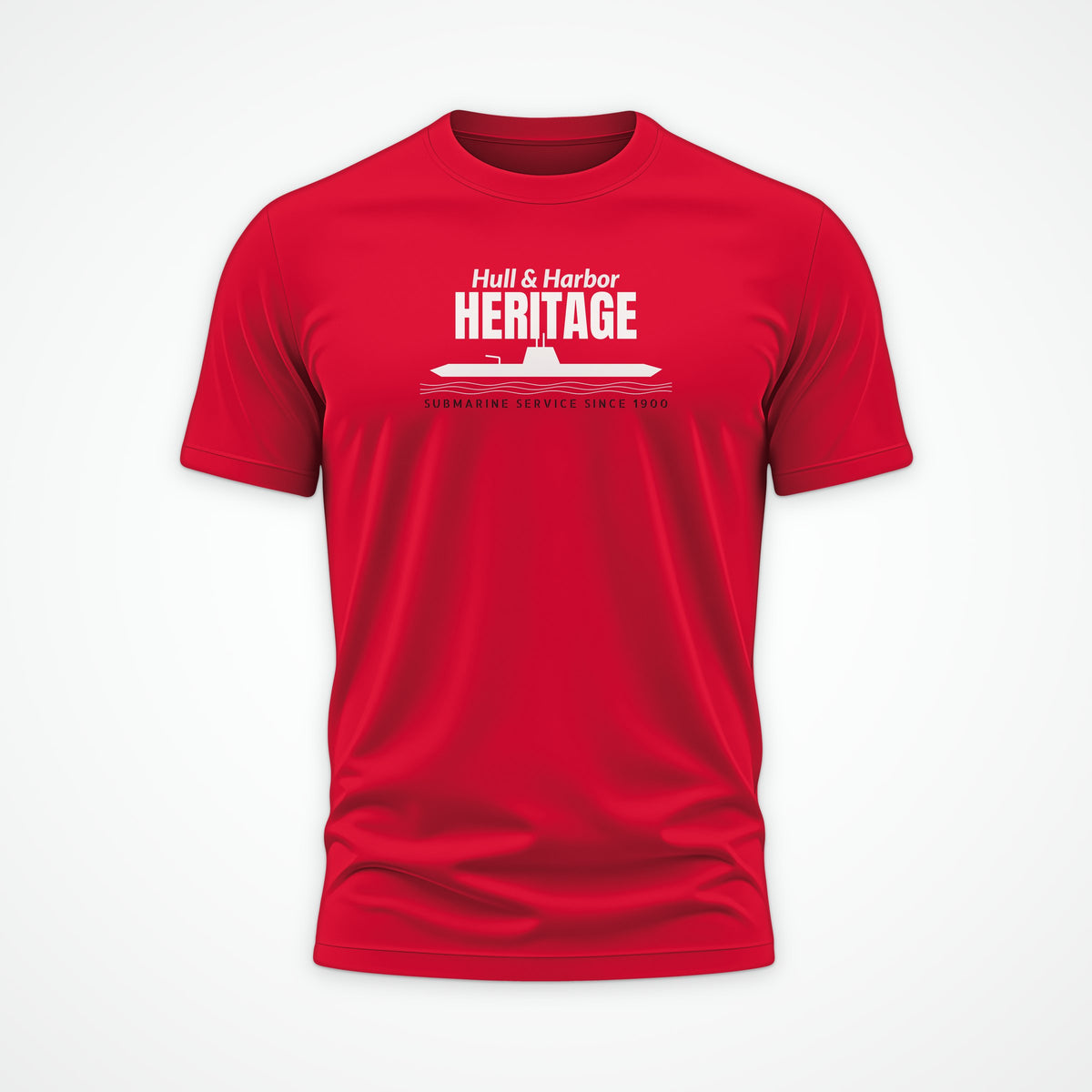 Hull & Harbor Heritage Profile Tee in Red