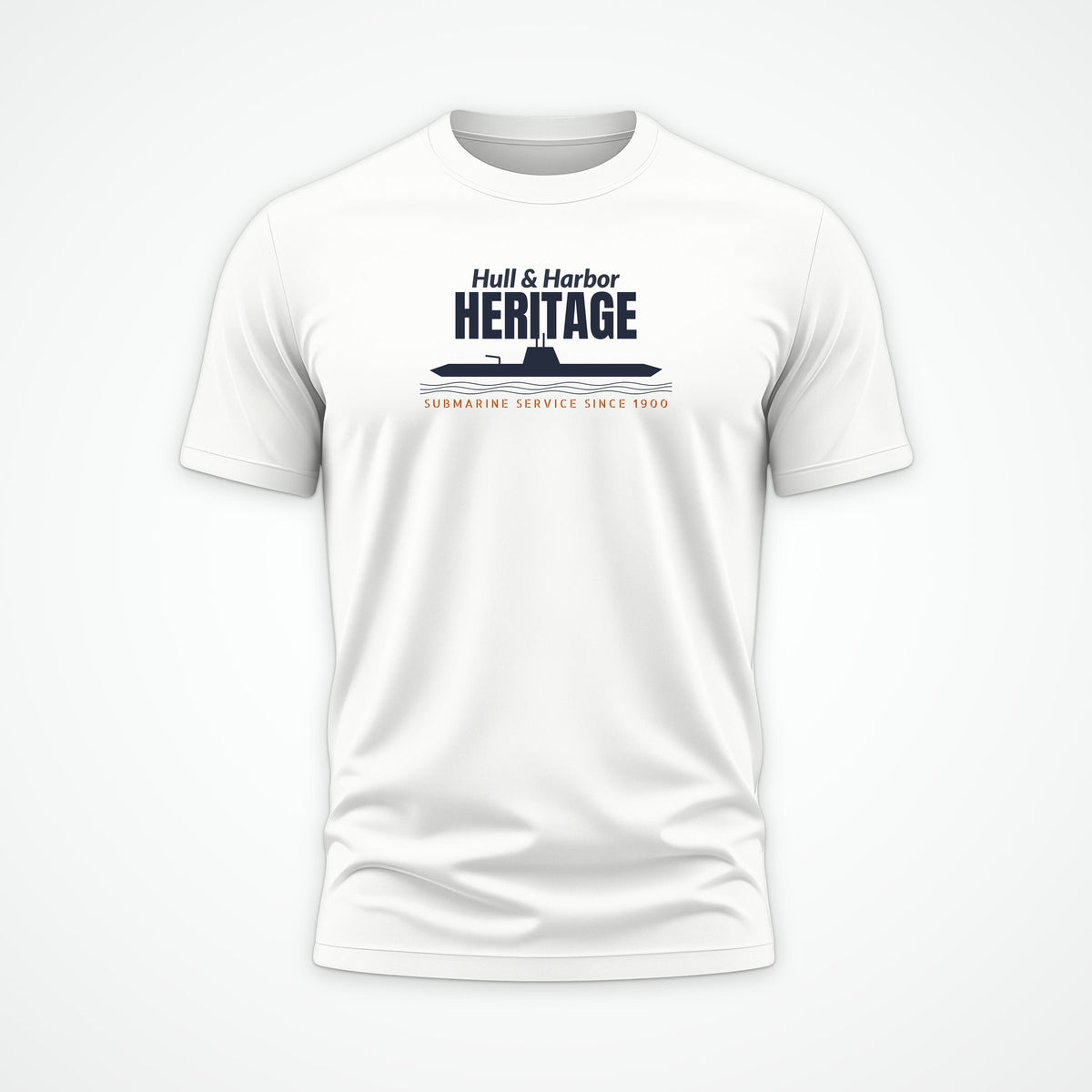 Hull & Harbor Heritage Profile Tee in White