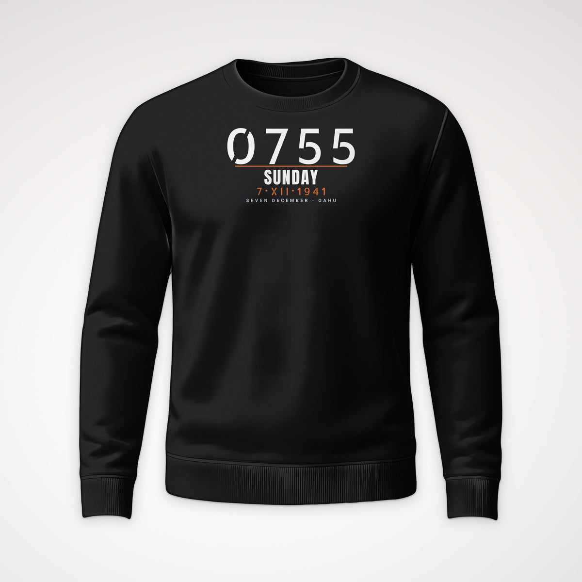 Seven December 0755 Crewneck Sweatshirt in Black