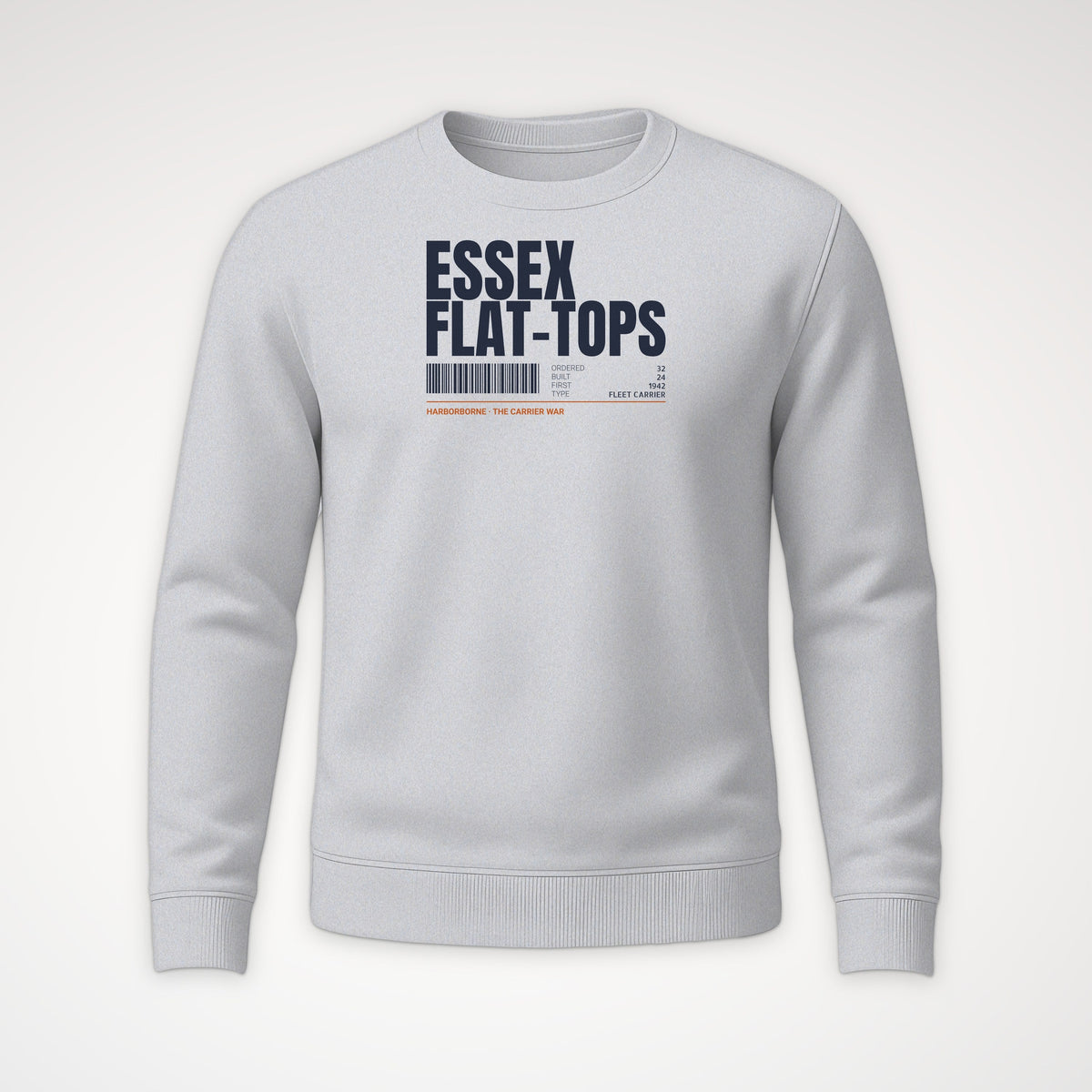 Essex Flat-Tops Tag Crewneck Sweatshirt in Sport Grey