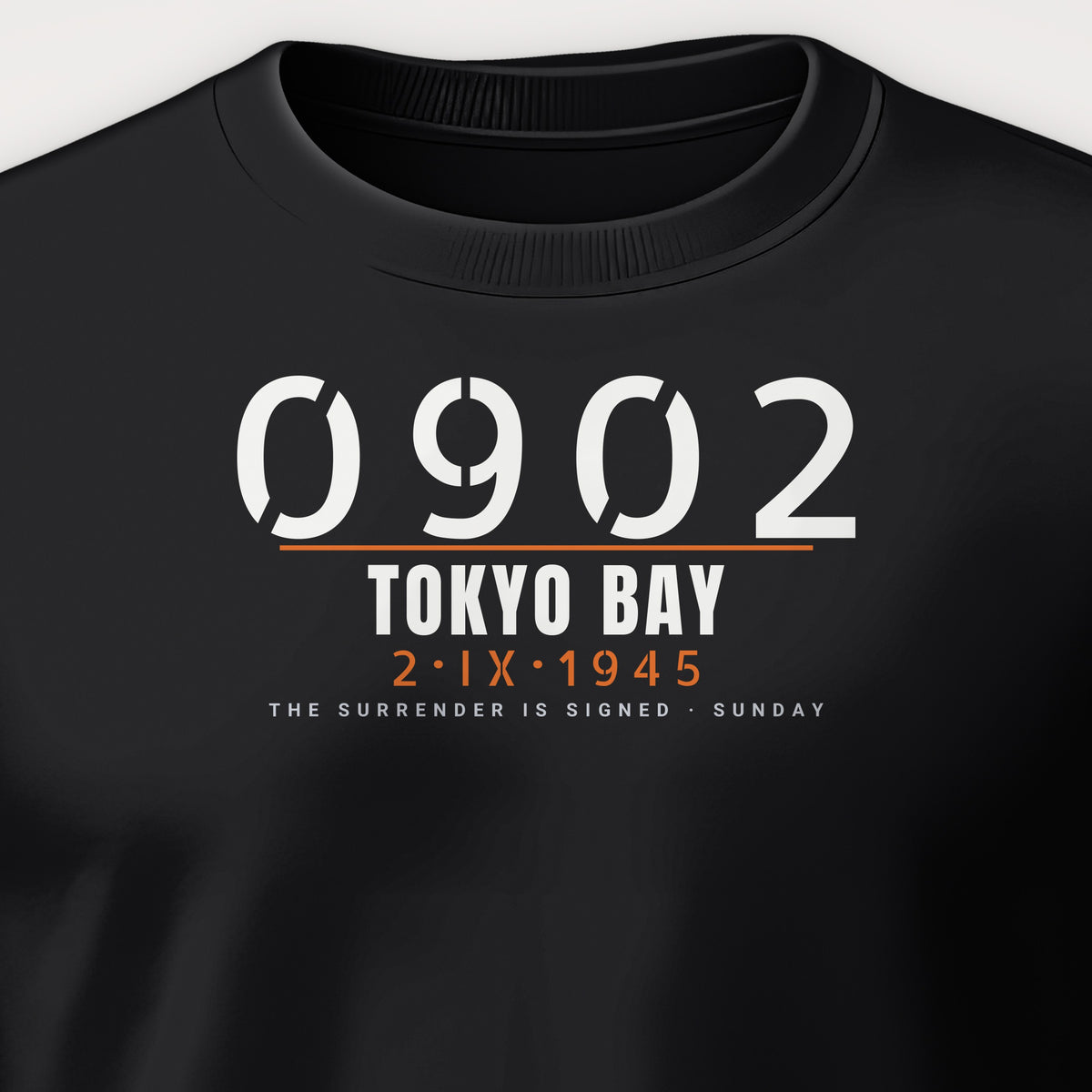Tokyo Bay 0902 Crewneck Sweatshirt, front print detail