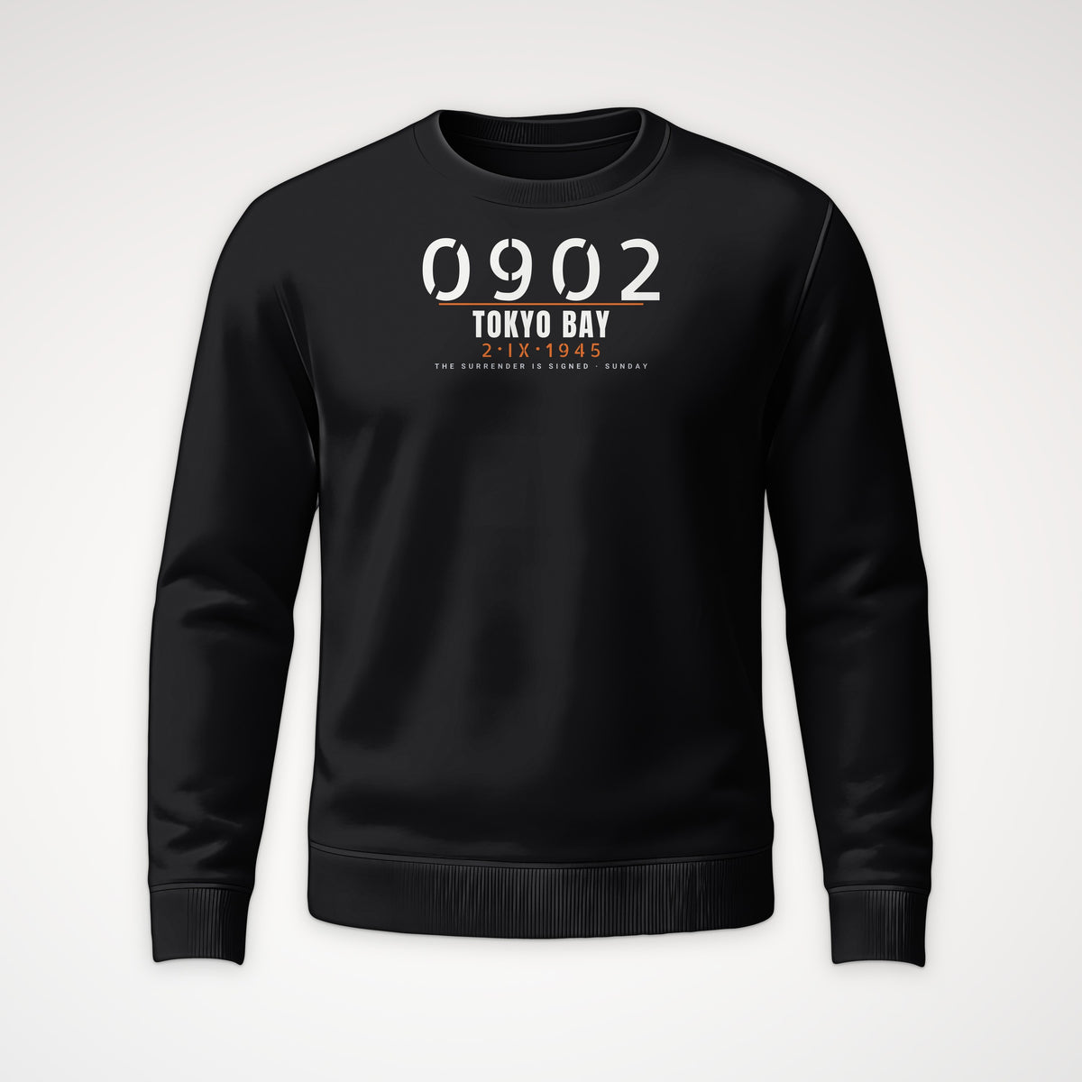 Tokyo Bay 0902 Crewneck Sweatshirt in Black