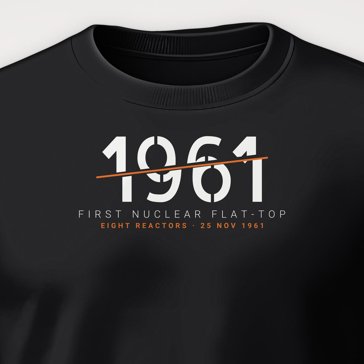 First Nuclear Flat-Top 1961 Sliced Crewneck Sweatshirt, front print detail