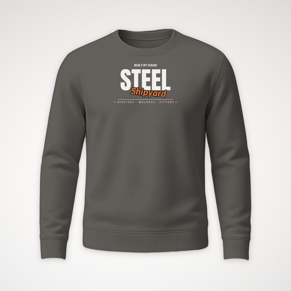 Shipyard Steel Club Crewneck Sweatshirt in Charcoal