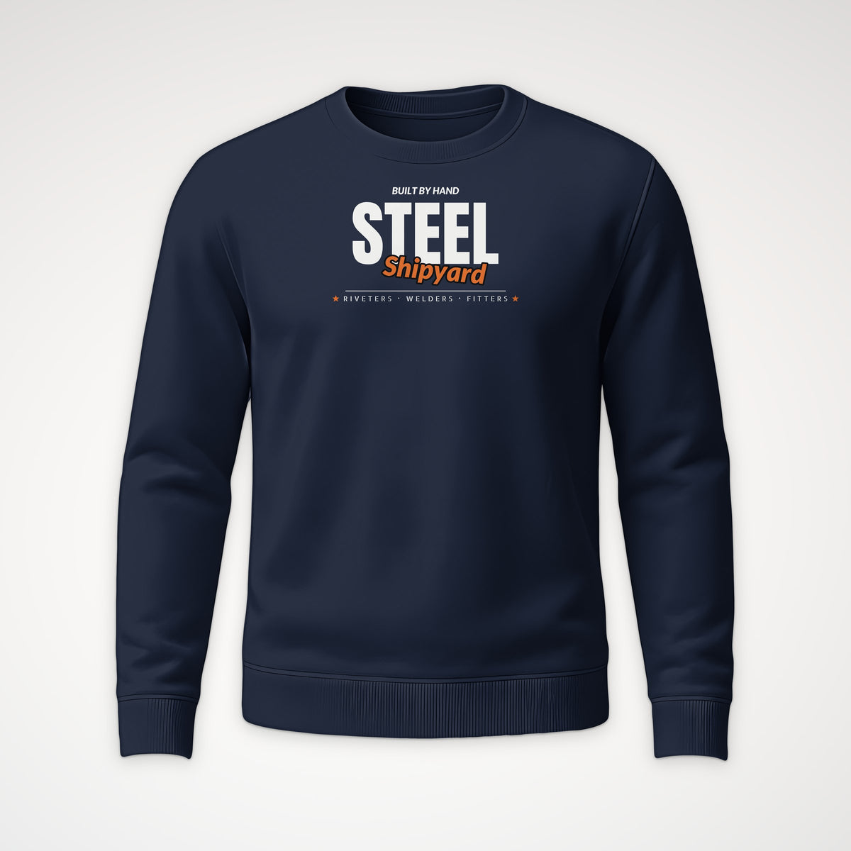 Shipyard Steel Club Crewneck Sweatshirt in Navy