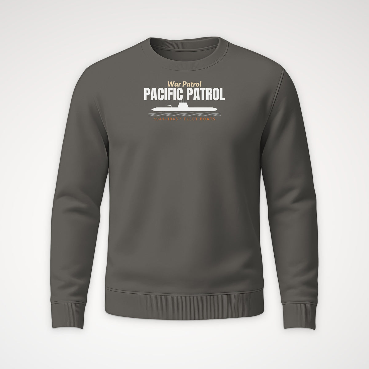 Pacific Patrol 1941–45 Profile Crewneck Sweatshirt in Charcoal