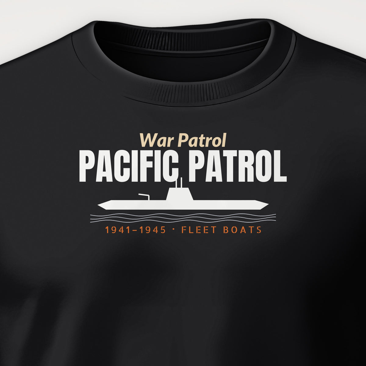 Pacific Patrol 1941–45 Profile Crewneck Sweatshirt, front print detail