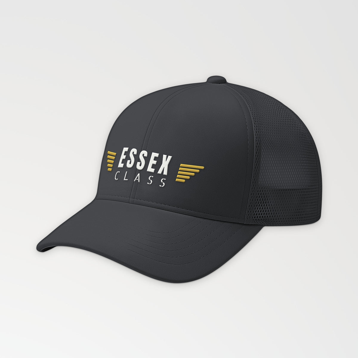 Essex Class Wings Trucker Cap in Dark Heather Gray