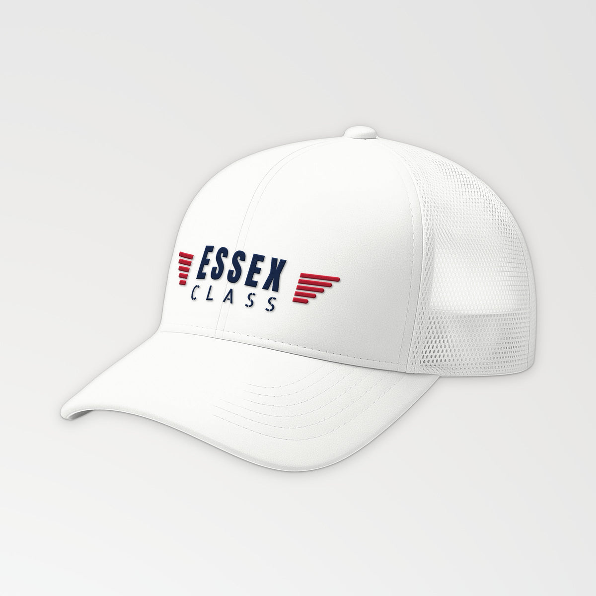 Essex Class Wings Trucker Cap in White