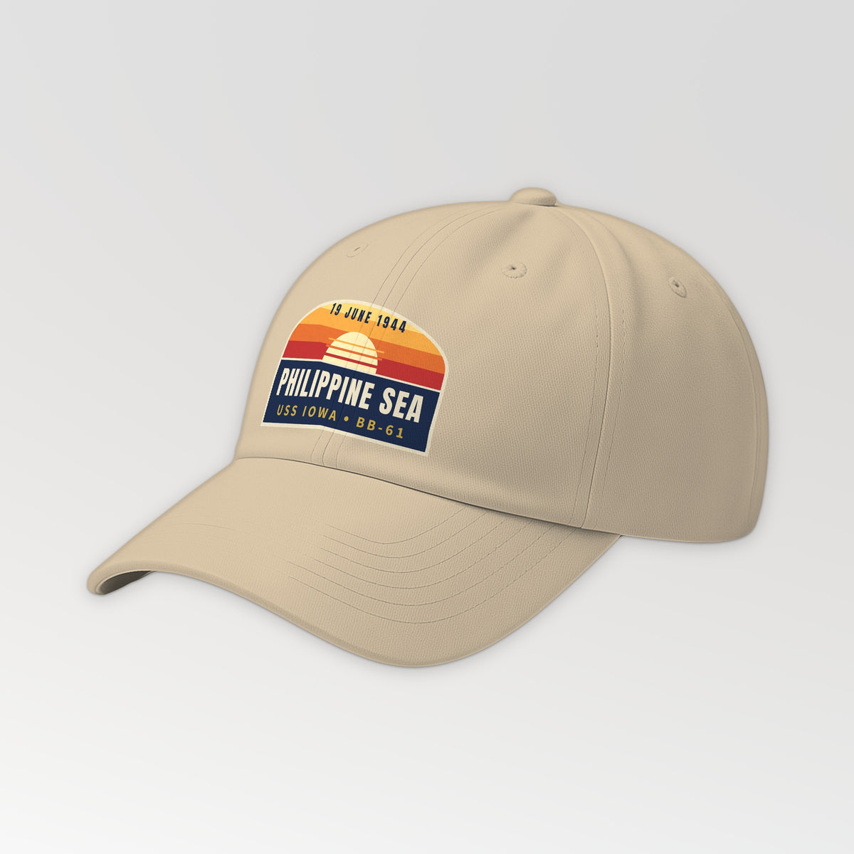 Iowa Philippine Sea 1944 Dad Hat in Khaki