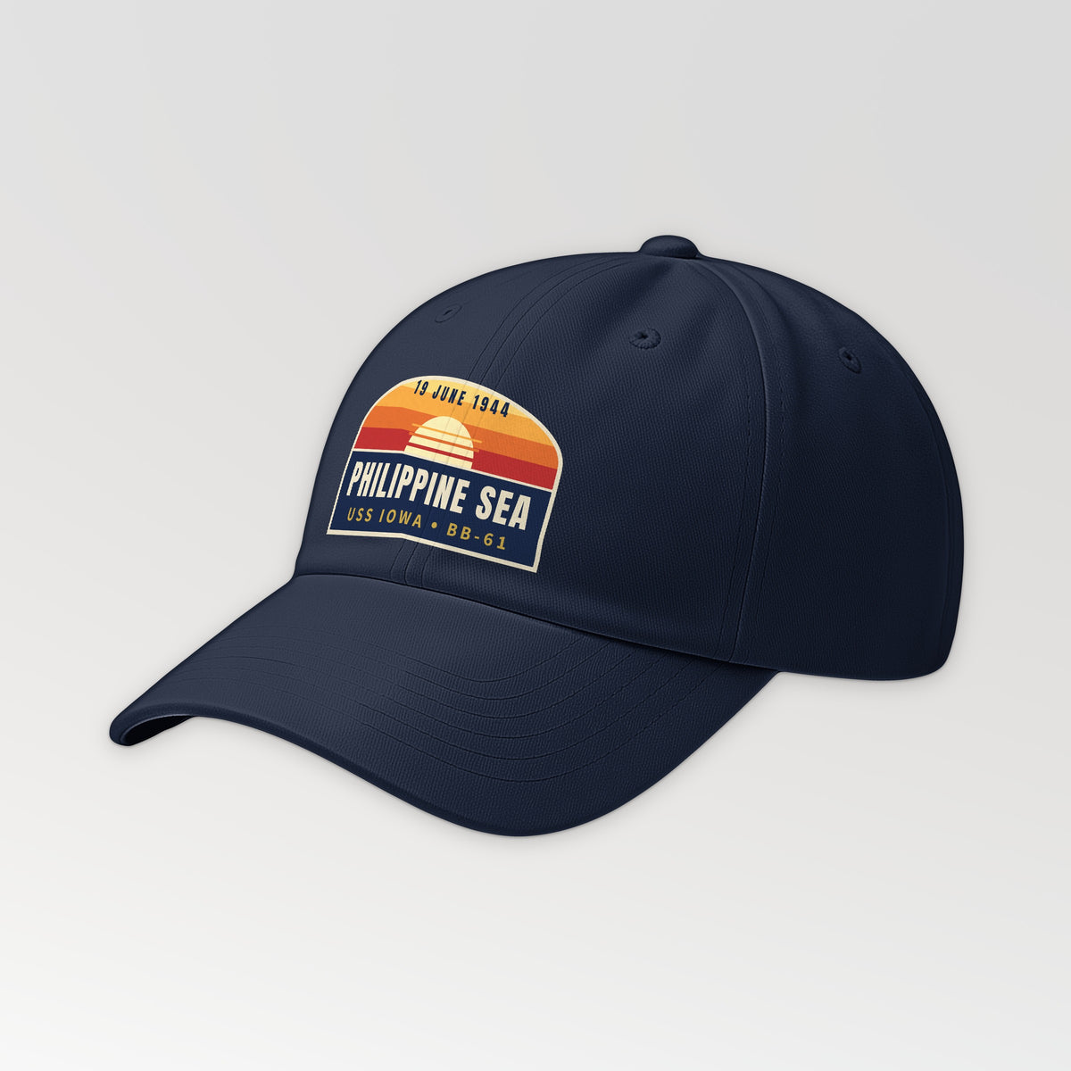 Iowa Philippine Sea 1944 Dad Hat in Navy