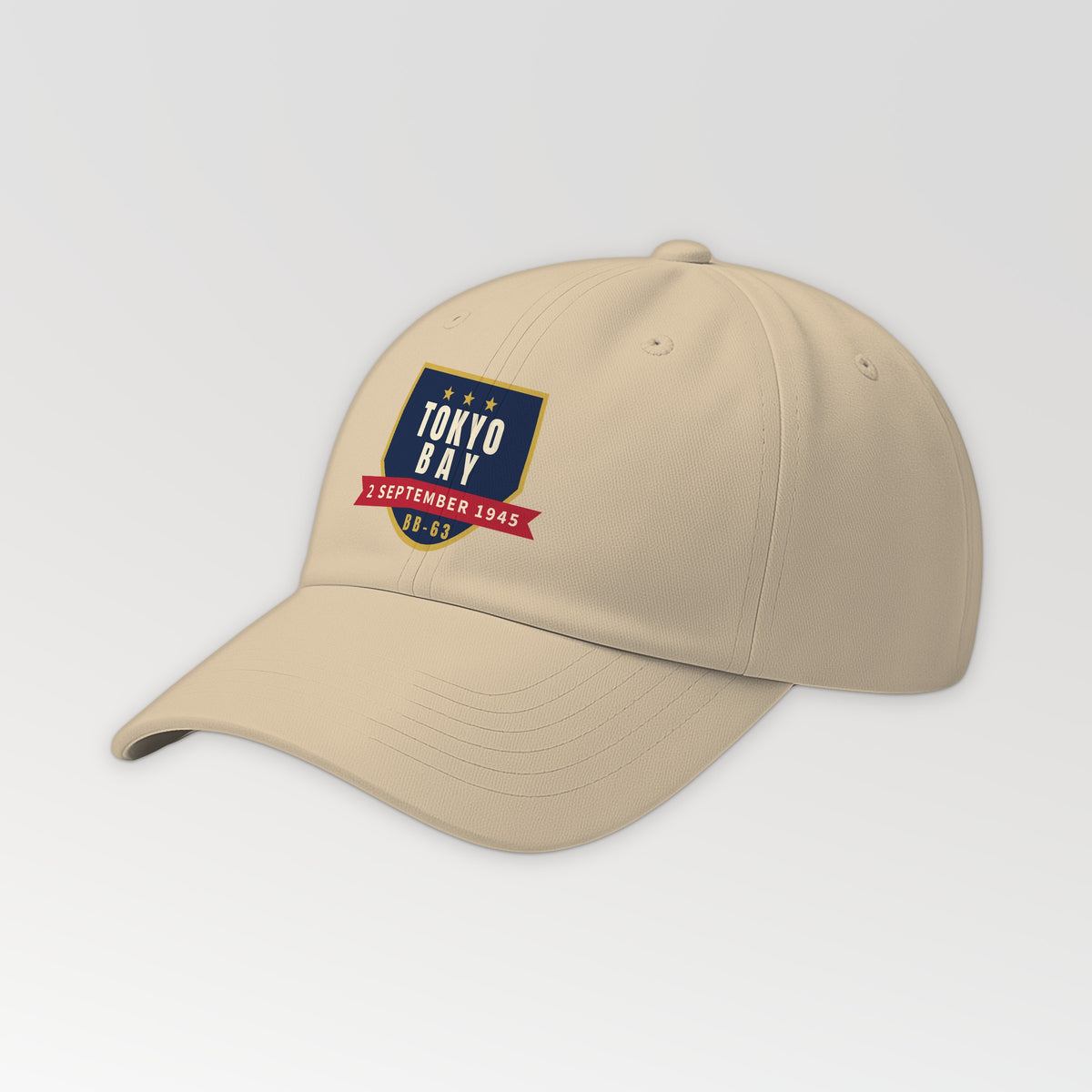 Missouri Tokyo Bay 1945 Dad Hat in Khaki