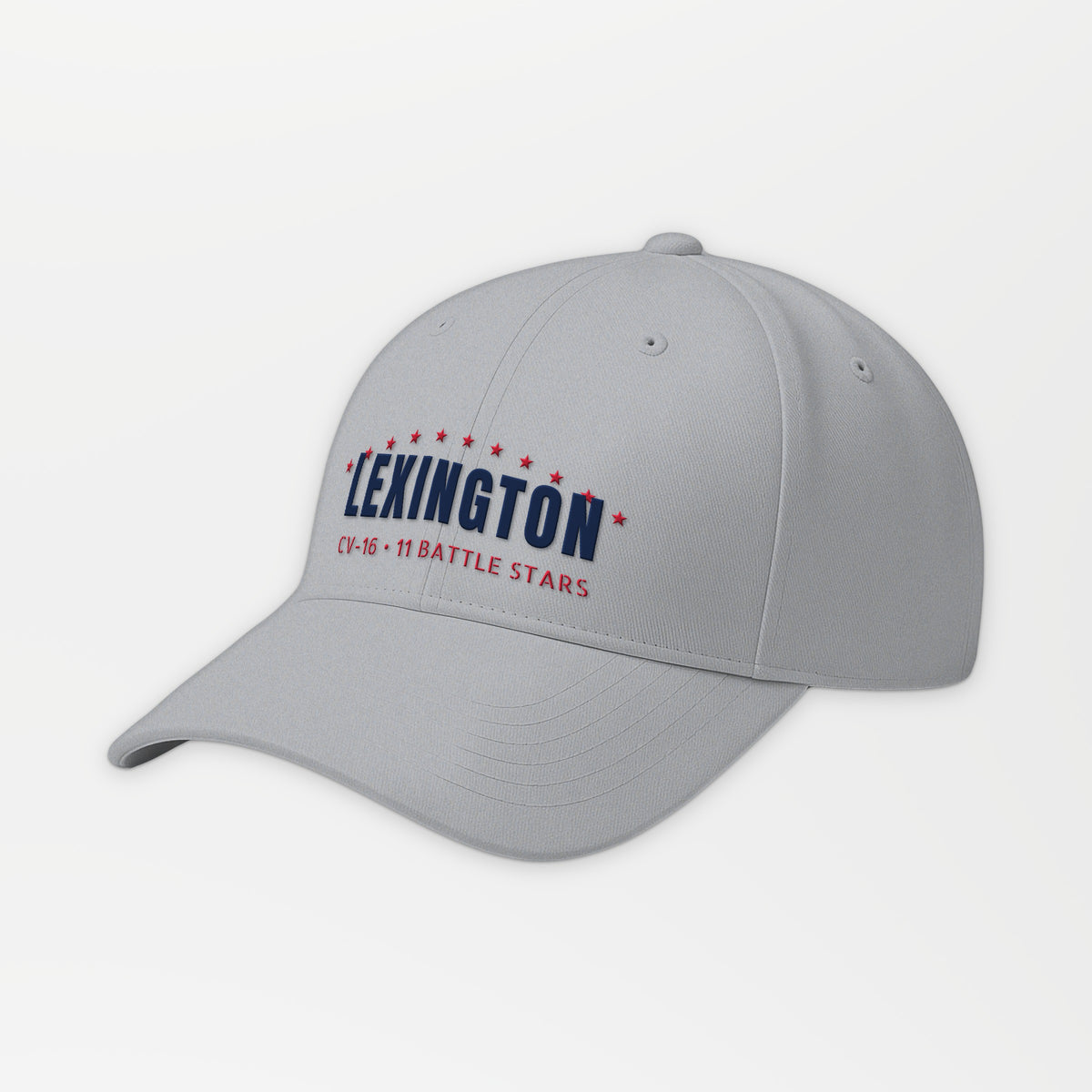 Lexington Eleven Stars Arc Embroidered Cap in Grey