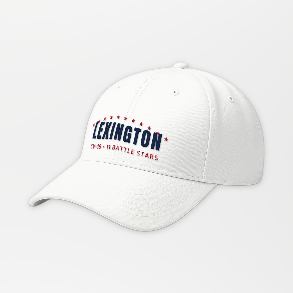 Lexington Eleven Stars Arc Embroidered Cap in White