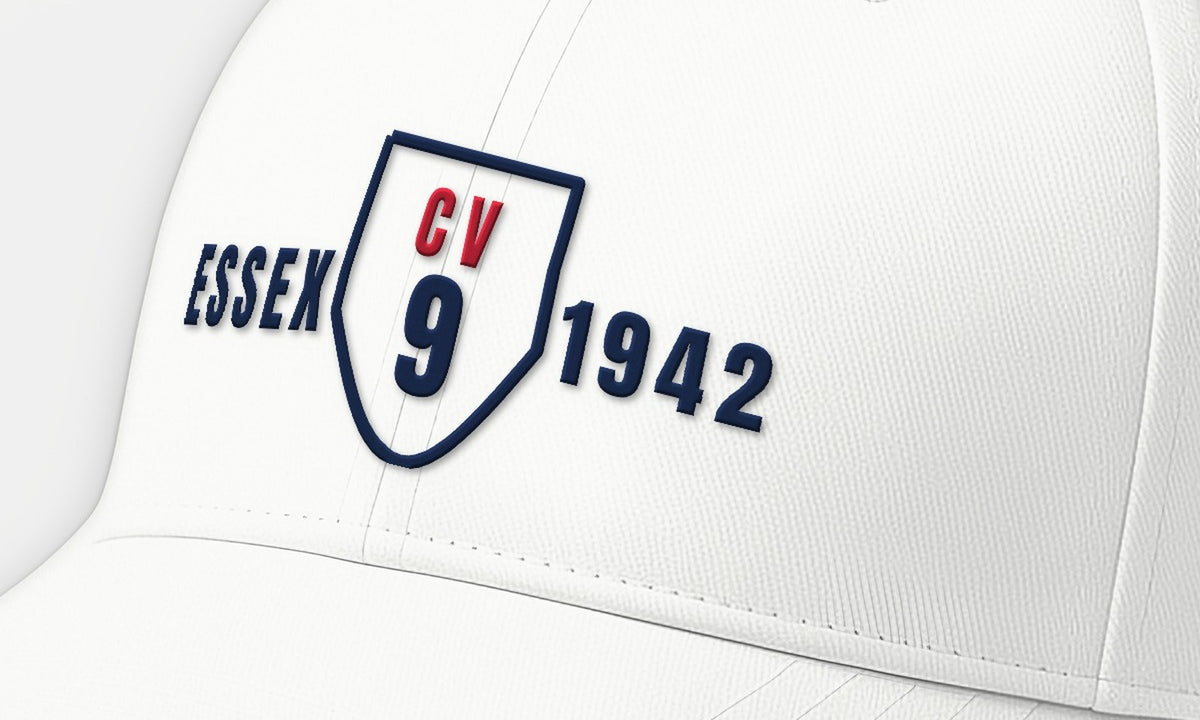 Essex CV-9 Shield Embroidered Cap — front detail