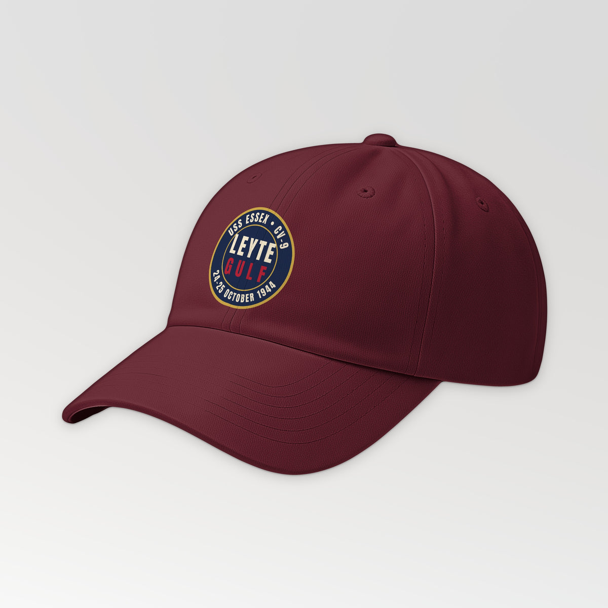 Essex Leyte Gulf 1944 Dad Hat in Cranberry