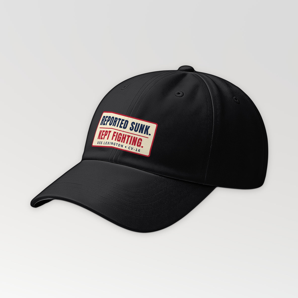 Lexington Reported Sunk Kept Fighting Dad Hat in Black