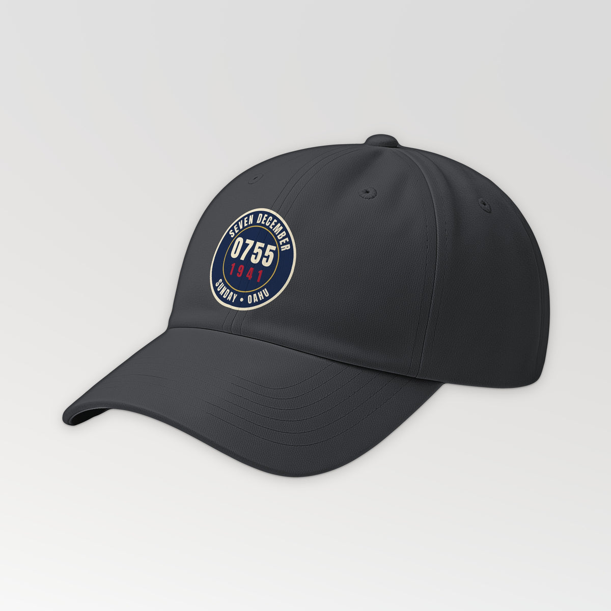 Seven December Roundel Dad Hat in Dark Grey