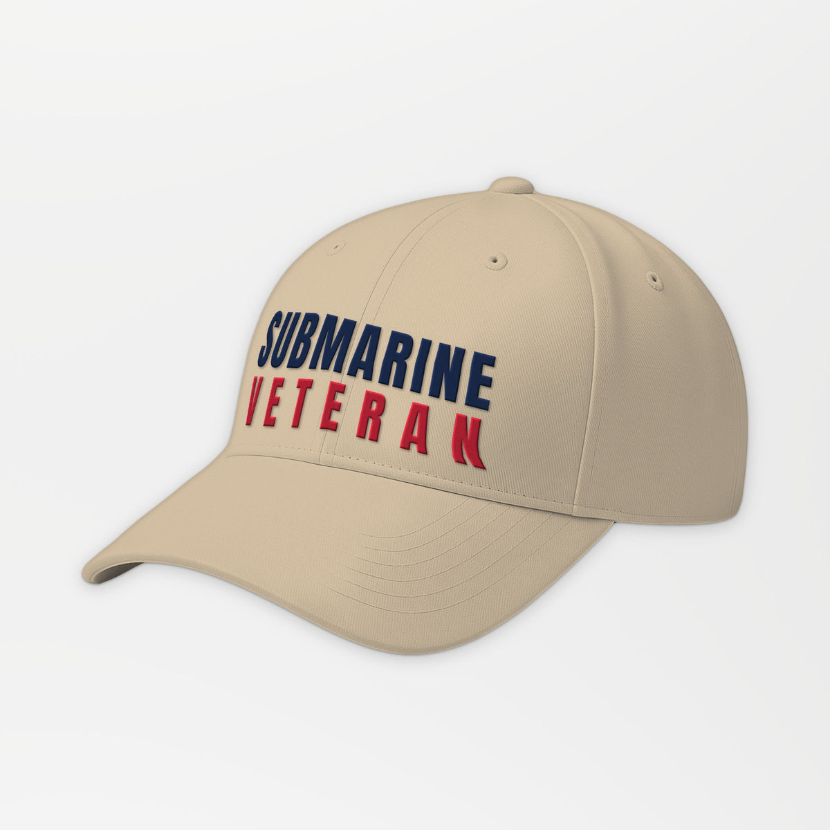 Proudly Served Submarine Veteran Embroidered Cap in Khaki
