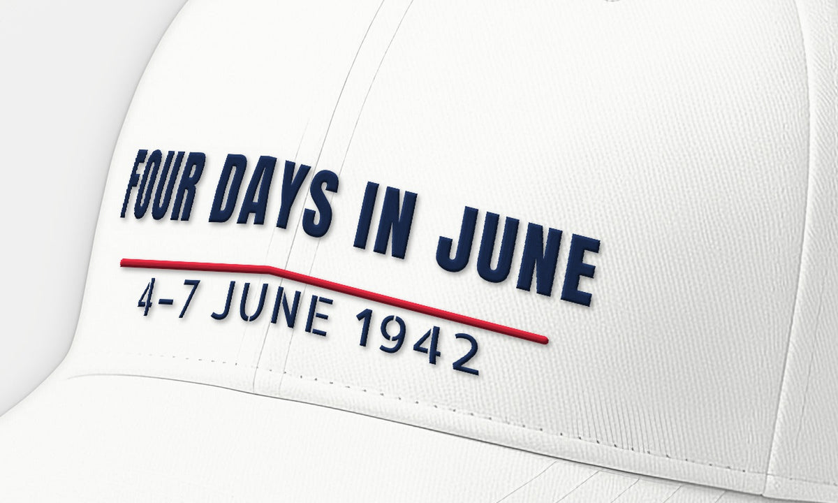 Four Days in June Embroidered Cap, front detail