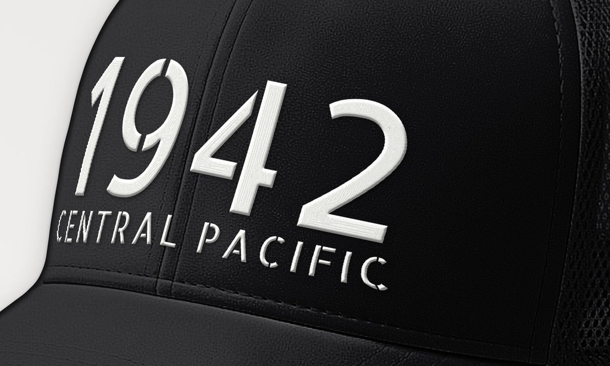 Four Days in June 1942 Trucker Cap, front detail