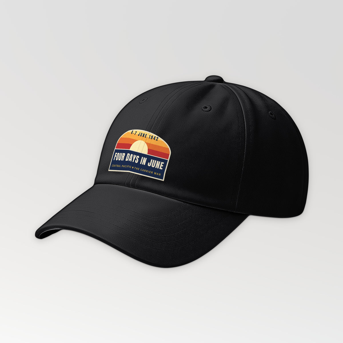 Four Days in June Sunset Dad Hat in Black