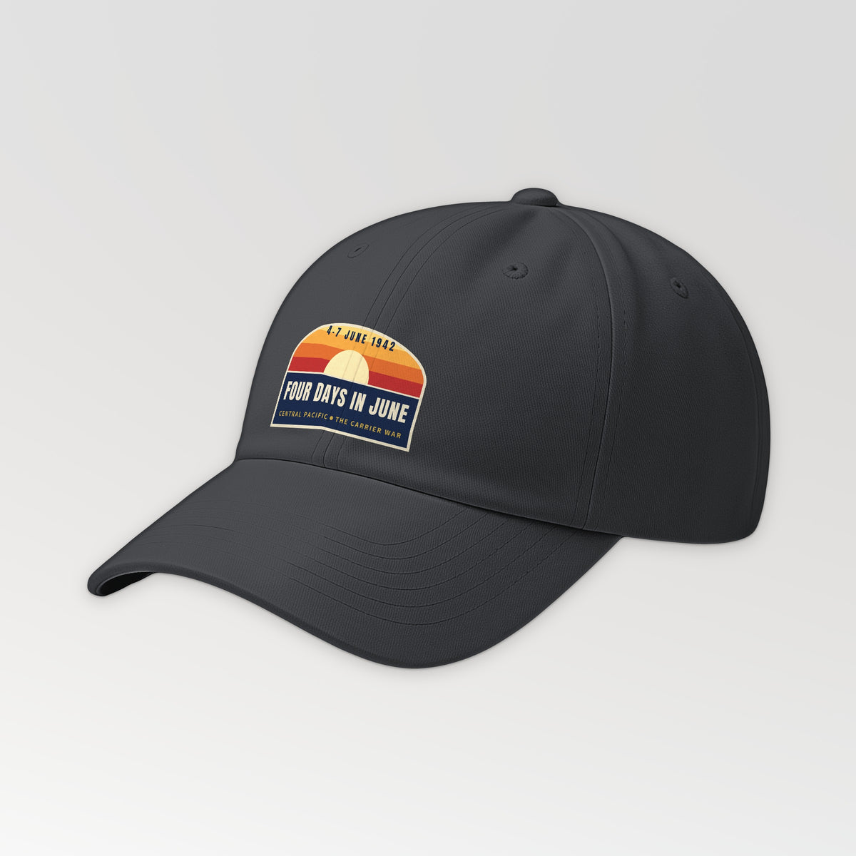 Four Days in June Sunset Dad Hat in Dark Grey
