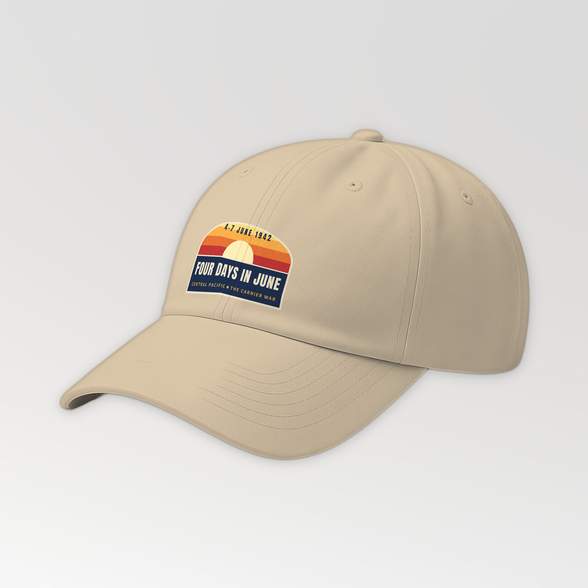 Four Days in June Sunset Dad Hat in Khaki