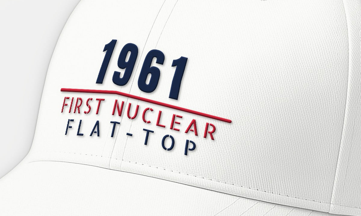 First Nuclear Flat-Top 1961 Embroidered Cap, front detail