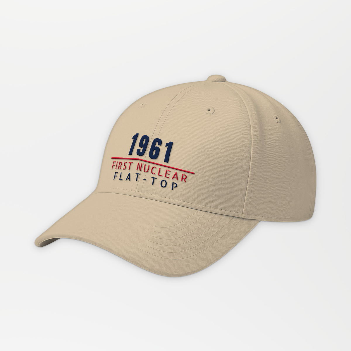 First Nuclear Flat-Top 1961 Embroidered Cap in Khaki