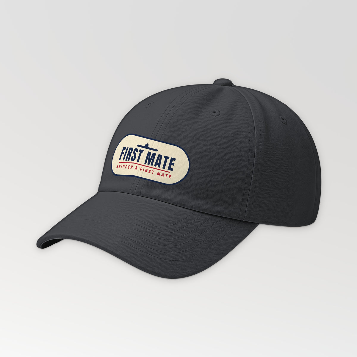 Skipper and First Mate First Mate Dad Hat in Dark Grey