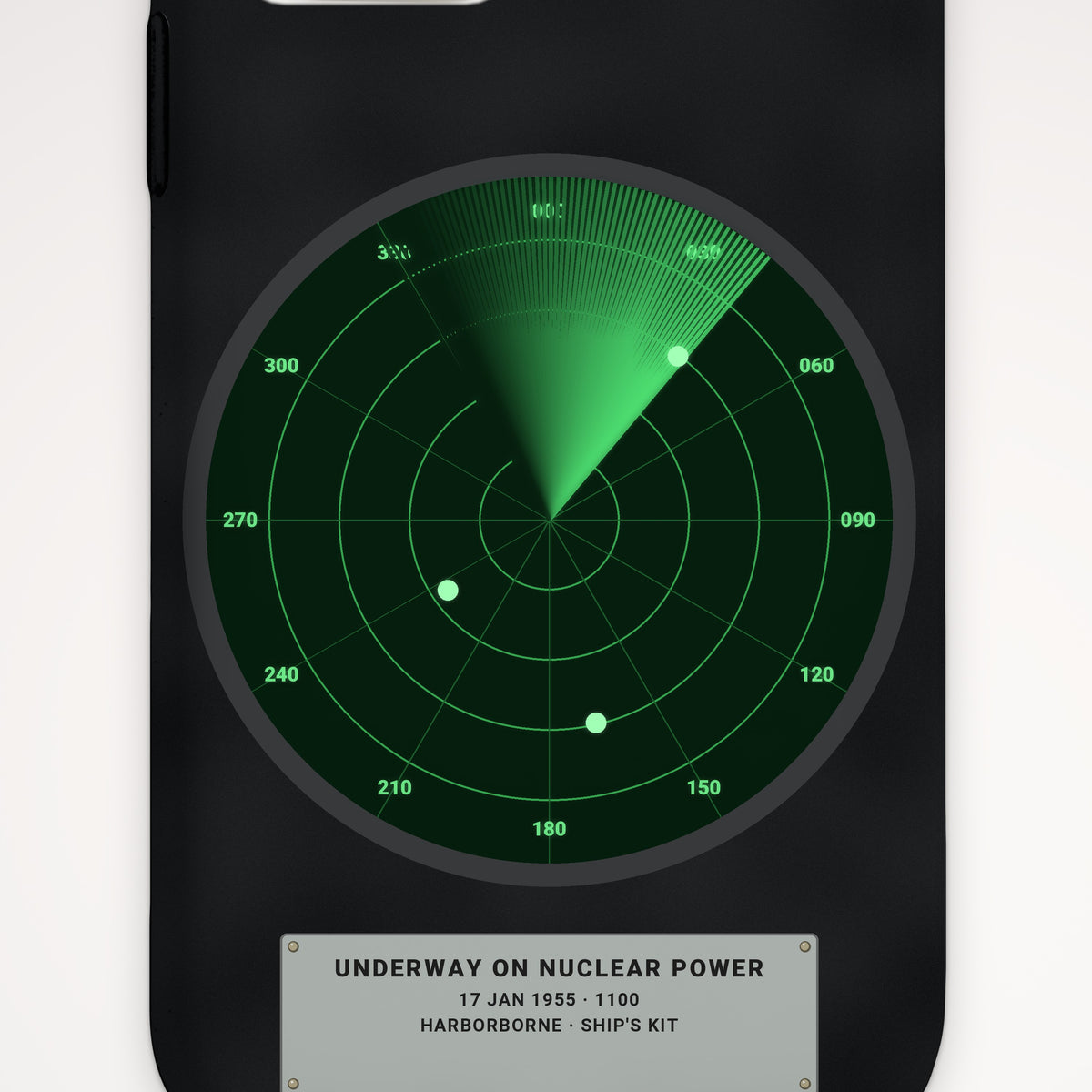 Sonar Scope Tough Phone Case – iPhone, print detail