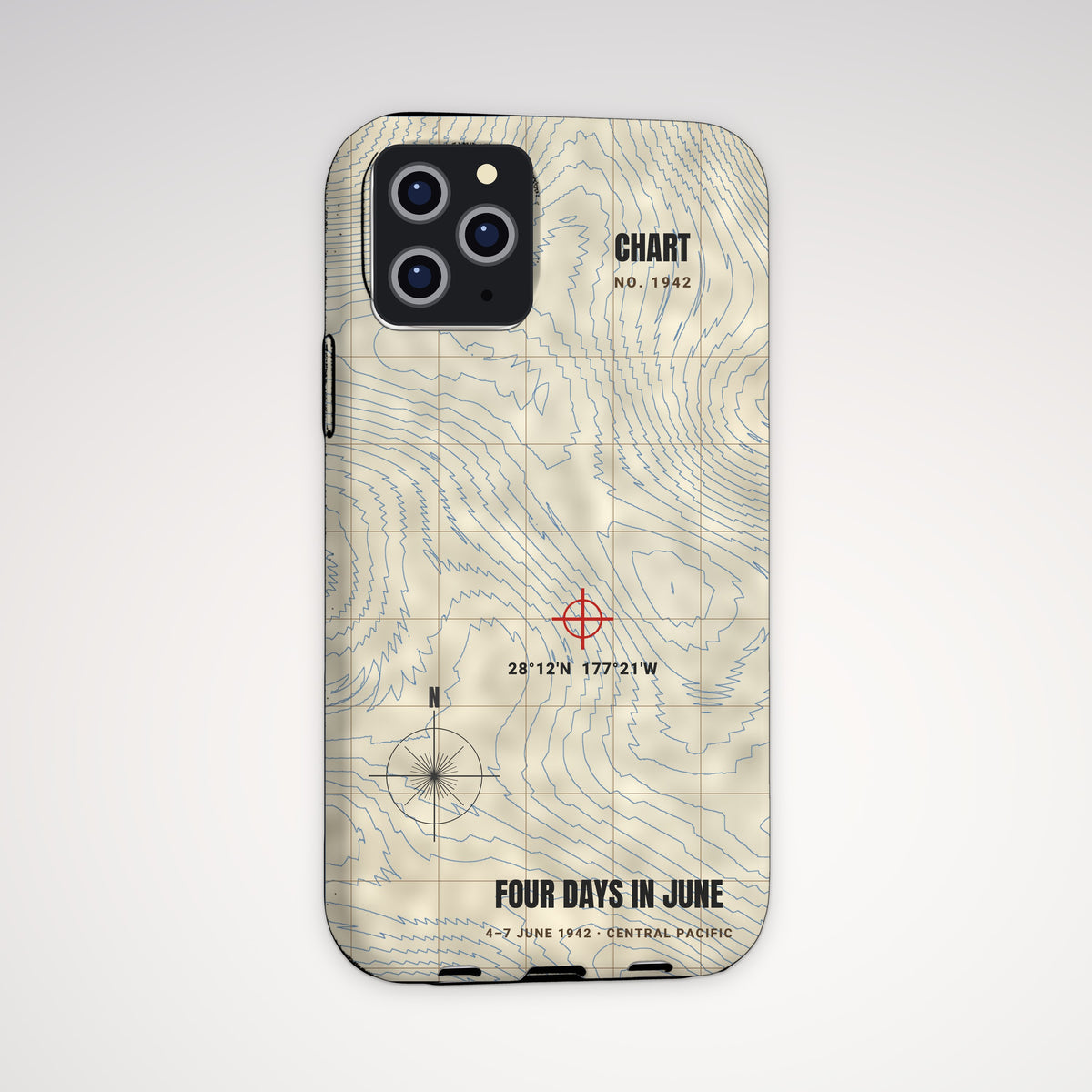 Four Days in June Chart Tough Phone Case – iPhone, shown on a Pro model