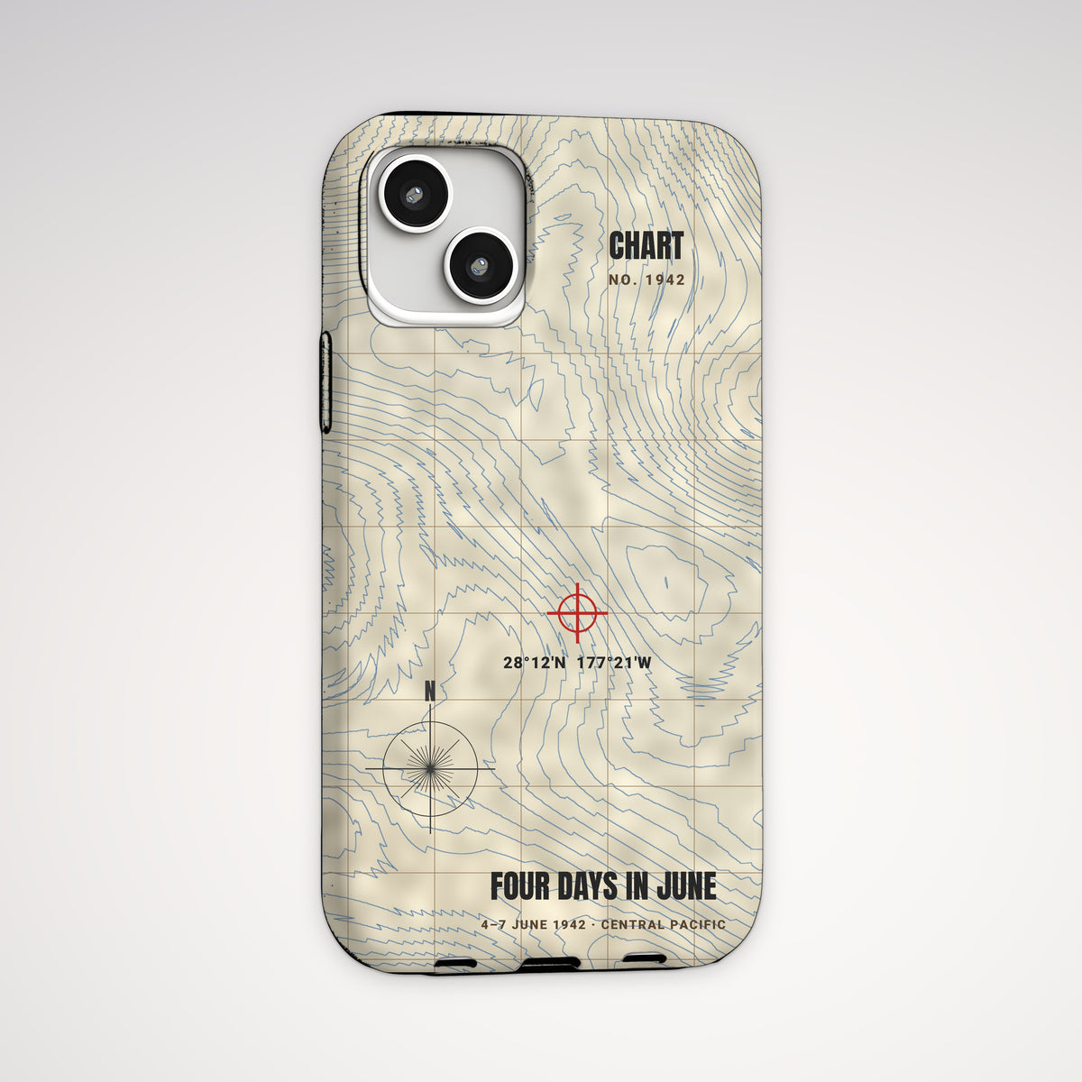 Four Days in June Chart Tough Phone Case – iPhone, back view