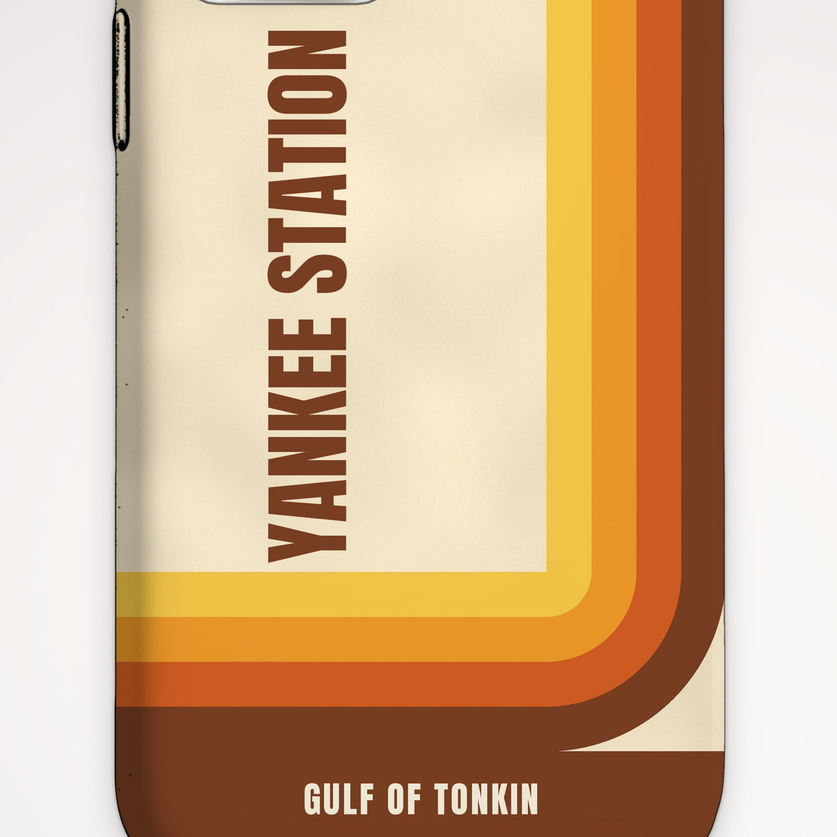 Yankee Station Retro Stripes Tough Phone Case – iPhone, print detail