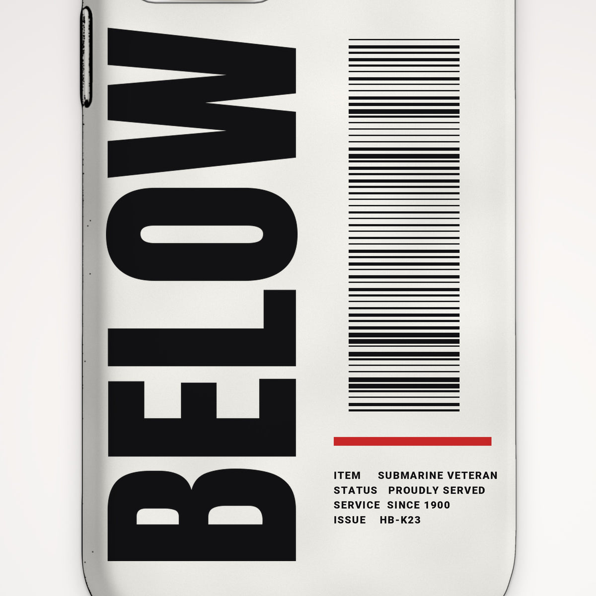 Submarine Veteran Tag Tough Phone Case – iPhone, print detail